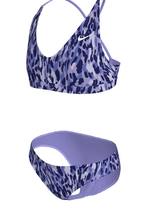Nike Swim Big Kids' (Girls') Lace Up Bikini Set - Light Thistle