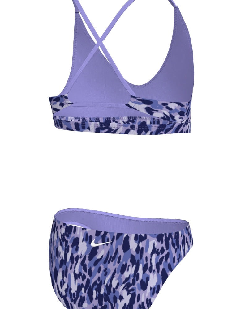 Nike Swim Big Kids' (Girls') Lace Up Bikini Set - Light Thistle alternate image 1
