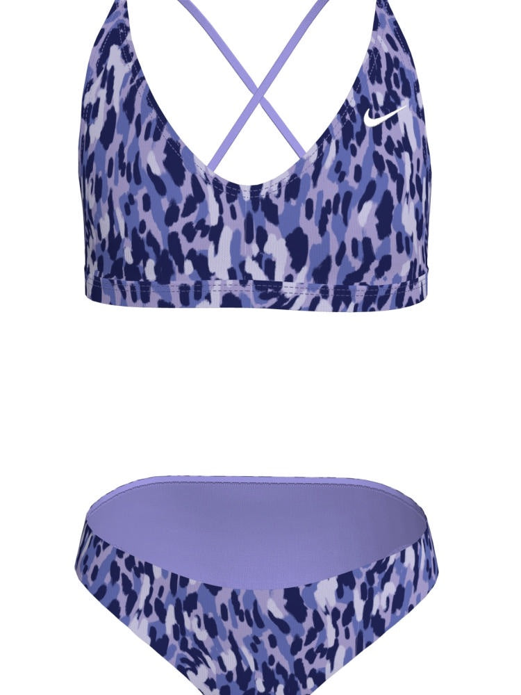 Nike Swim Big Kids' (Girls') Lace Up Bikini Set - Light Thistle alternate image 2