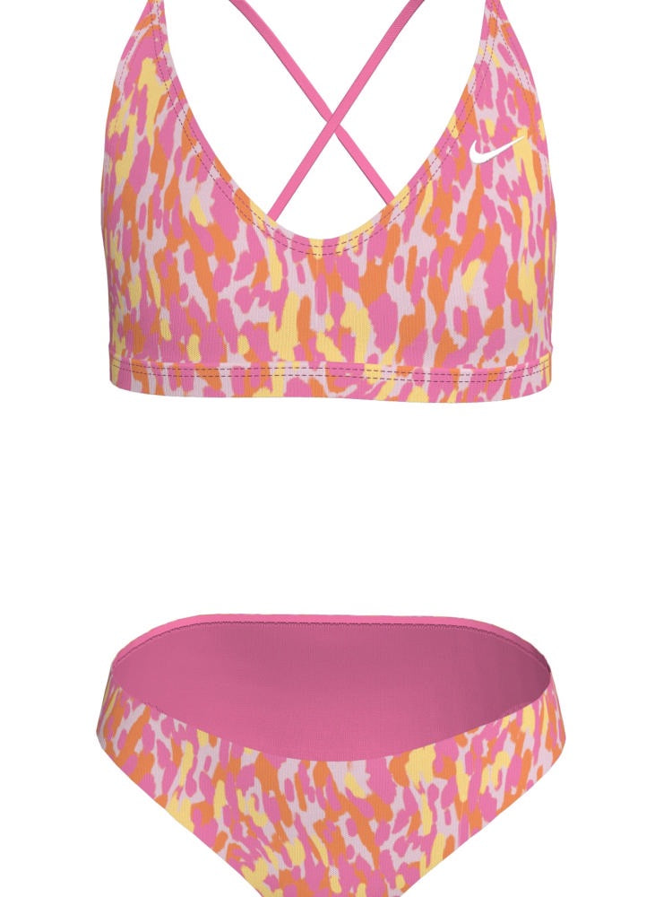 Nike Swim Big Kids' (Girls') Lace Up Bikini Set - Pink Glow alternate image 2