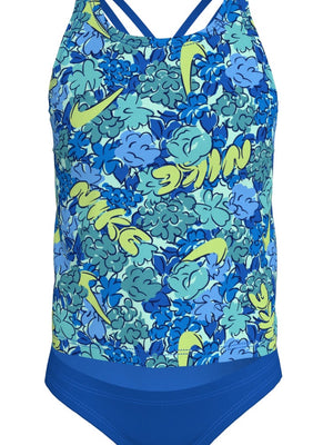 Nike Swim Big Kids' (Girls') Spiderback Tankini Set - Blue Crystal alternate image 2