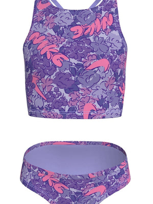 Nike Swim Big Kids' (Girls') Spiderback Midkini Set - Light Thistle alternate image 2