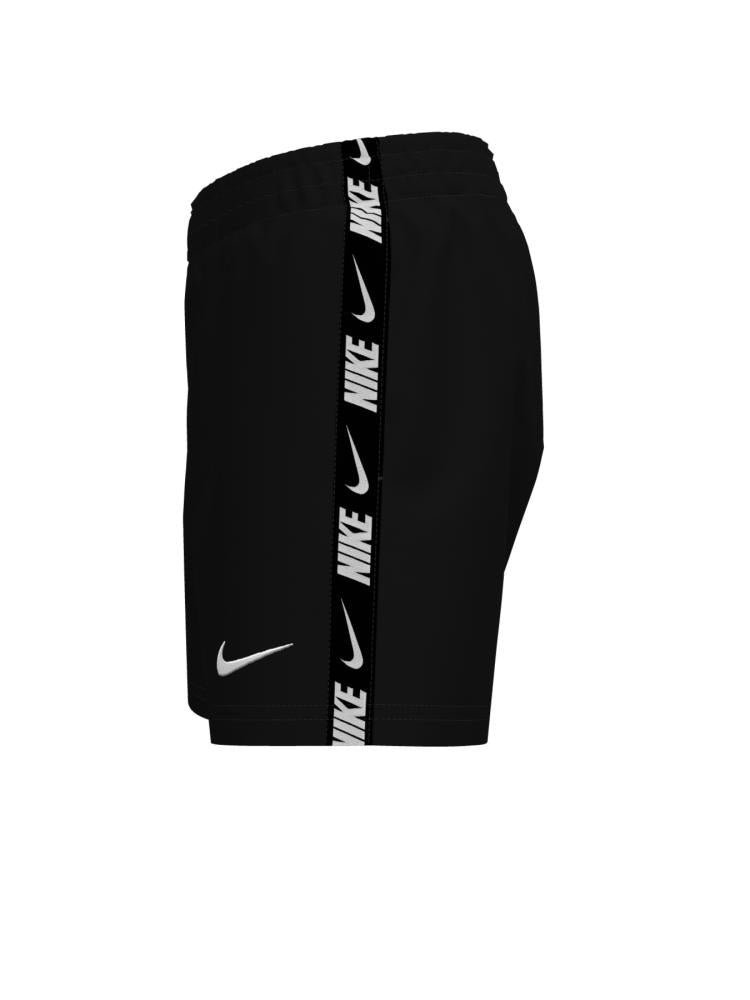 Nike Swim Breaker Logo Tape Big Kids' (Boys') 4" Brief-Lined Volley Short - Black alternate image 1