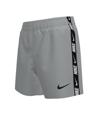 Nike Swim Breaker Logo Tape Big Kids' (Boys') 4" Brief-Lined Volley Short - Wolf Grey