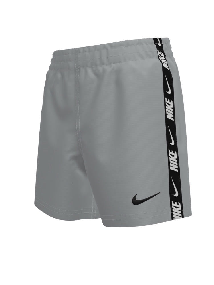 Nike Swim Breaker Logo Tape Big Kids' (Boys') 4" Brief-Lined Volley Short - Wolf Grey