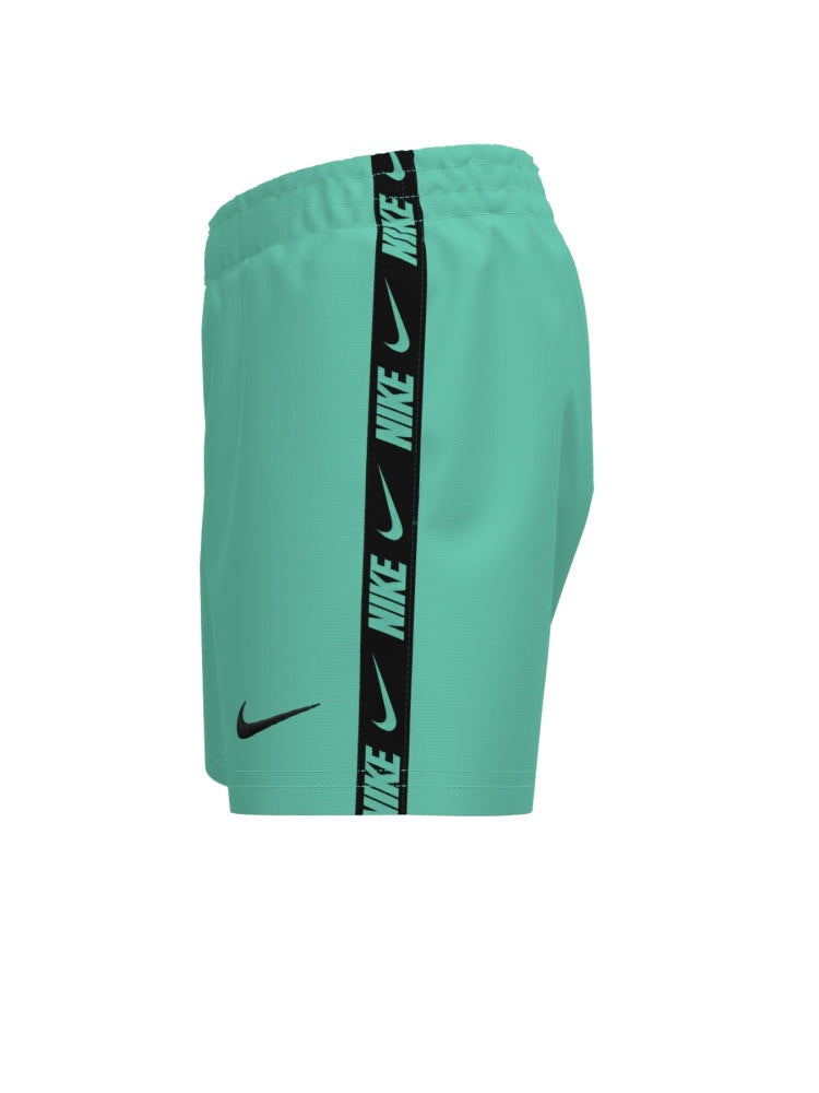 Nike Swim Breaker Logo Tape Big Kids' (Boys') 4" Brief-Lined Volley Short - Bleached Turq alternate image 1