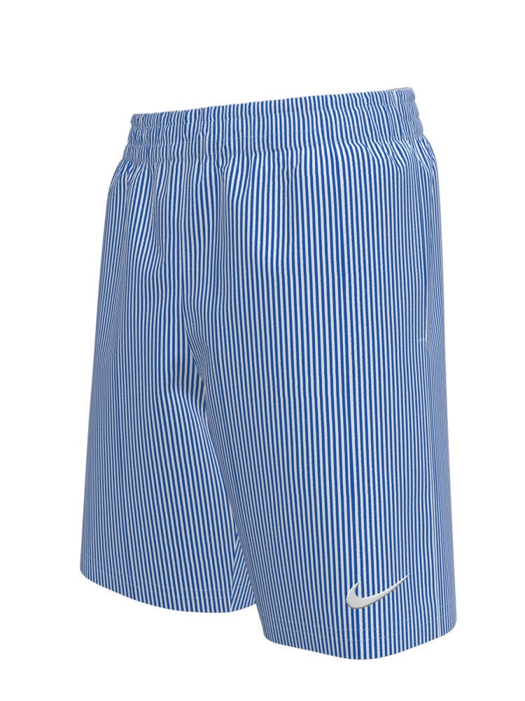 Nike Swim Breaker Big Kids' (Boys') Ripple Texture 7" Brief-Lined Volley Short - Blue Crystal