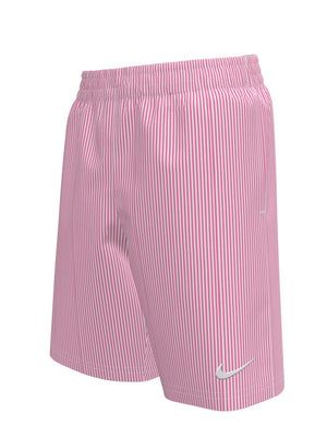 Nike Swim Breaker Big Kids' (Boys') Ripple Texture 7" Brief-Lined Volley Short - Pink Glow