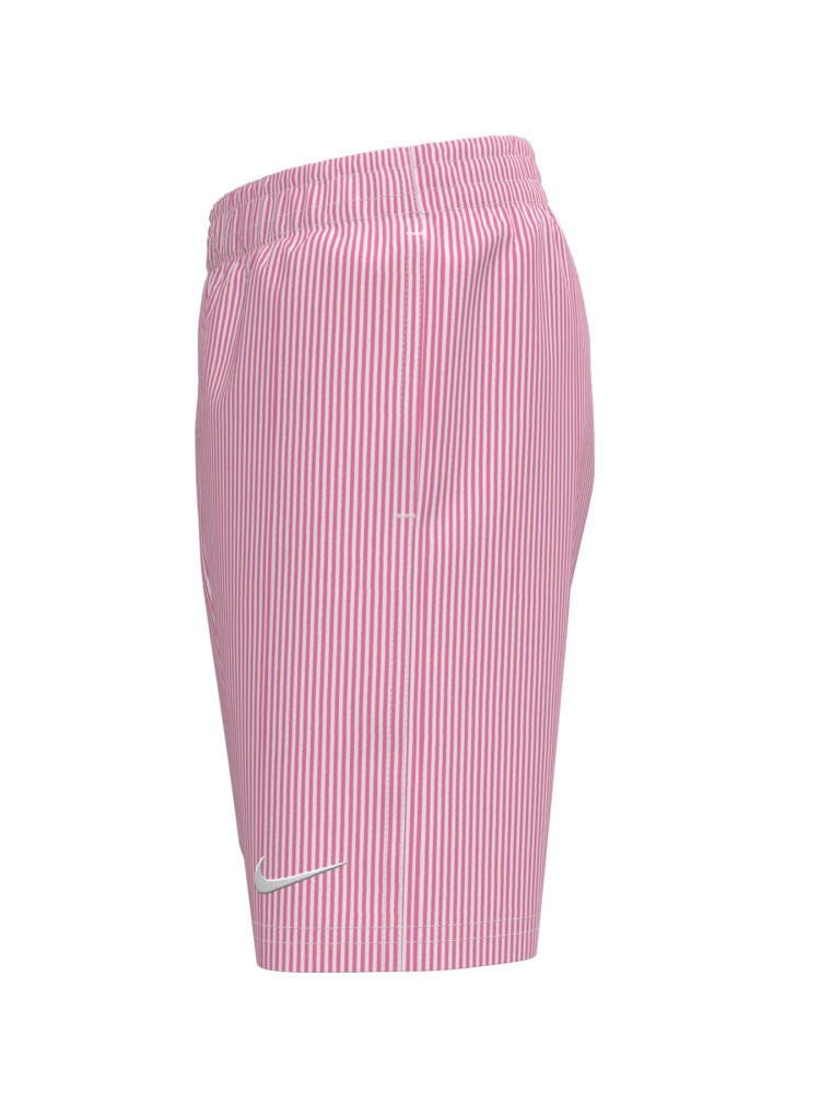 Nike Swim Breaker Big Kids' (Boys') Ripple Texture 7" Brief-Lined Volley Short - Pink Glow alternate image 1