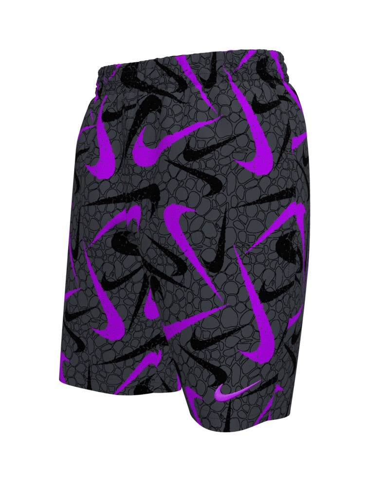 Nike Swim Breaker Big Kids' (Boys') 7" Brief-Lined Volley Short - Black
