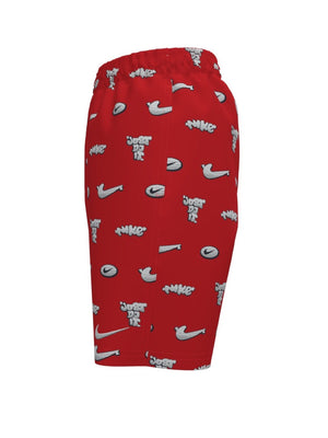 Nike Swim Breaker Big Kids' (Boys') 7" Brief-Lined Volley Short - University Red alternate image 1