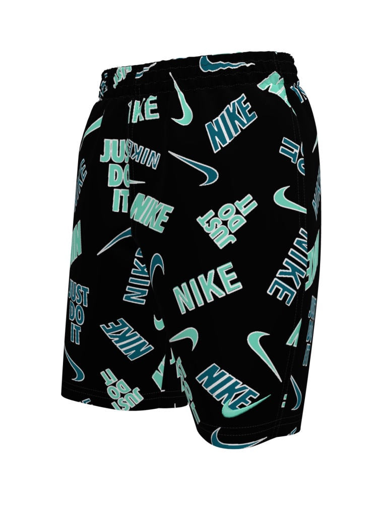 Nike Swim Breaker Big Kids' (Boys') 7" Brief-Lined Volley Short - Black