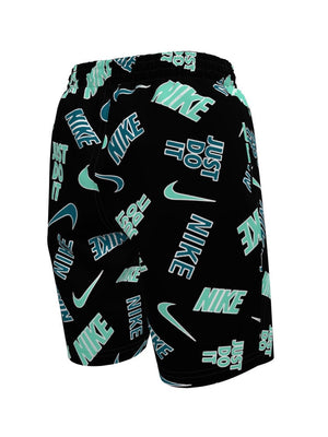 Nike Swim Breaker Big Kids' (Boys') 7" Brief-Lined Volley Short - Black alternate image 2