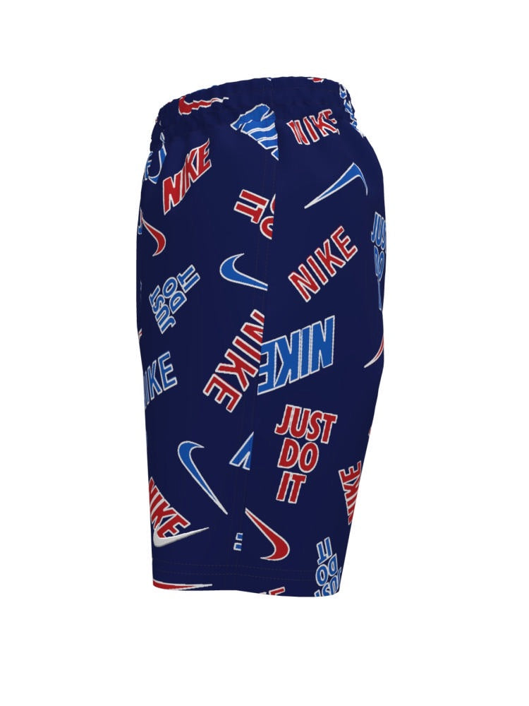 Nike Swim Breaker Big Kids' (Boys') 7" Brief-Lined Volley Short - Blue/Red alternate image 1