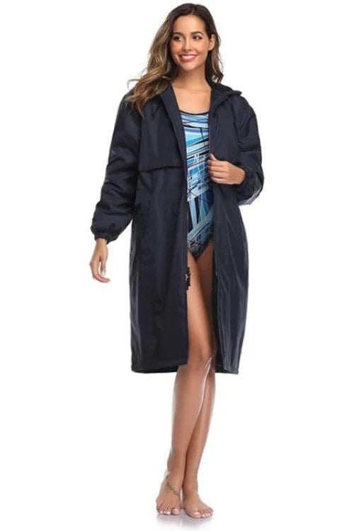Adoretex Unisex Team Solid Swim Parka w/ Velcro Flaps - 27