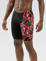 Reliance Men's Printed Vapor Red and Color Blocked Leg Jammer - Vapor Red and Color Blocked Leg front-model
