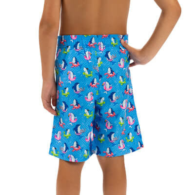 Dolfin Uglies Little Dolfin Boys' Fin Floats Print Swim Trunks - 26