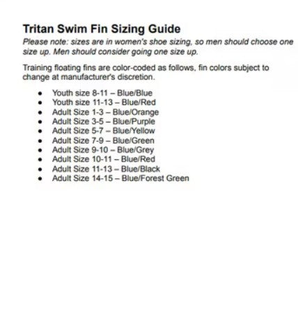 Tritan Short Blade Training Swim Fins - 27