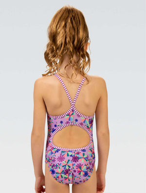 Uglies Girls Pinwheel Keyhole One Piece - Pinwheel Keyhole back