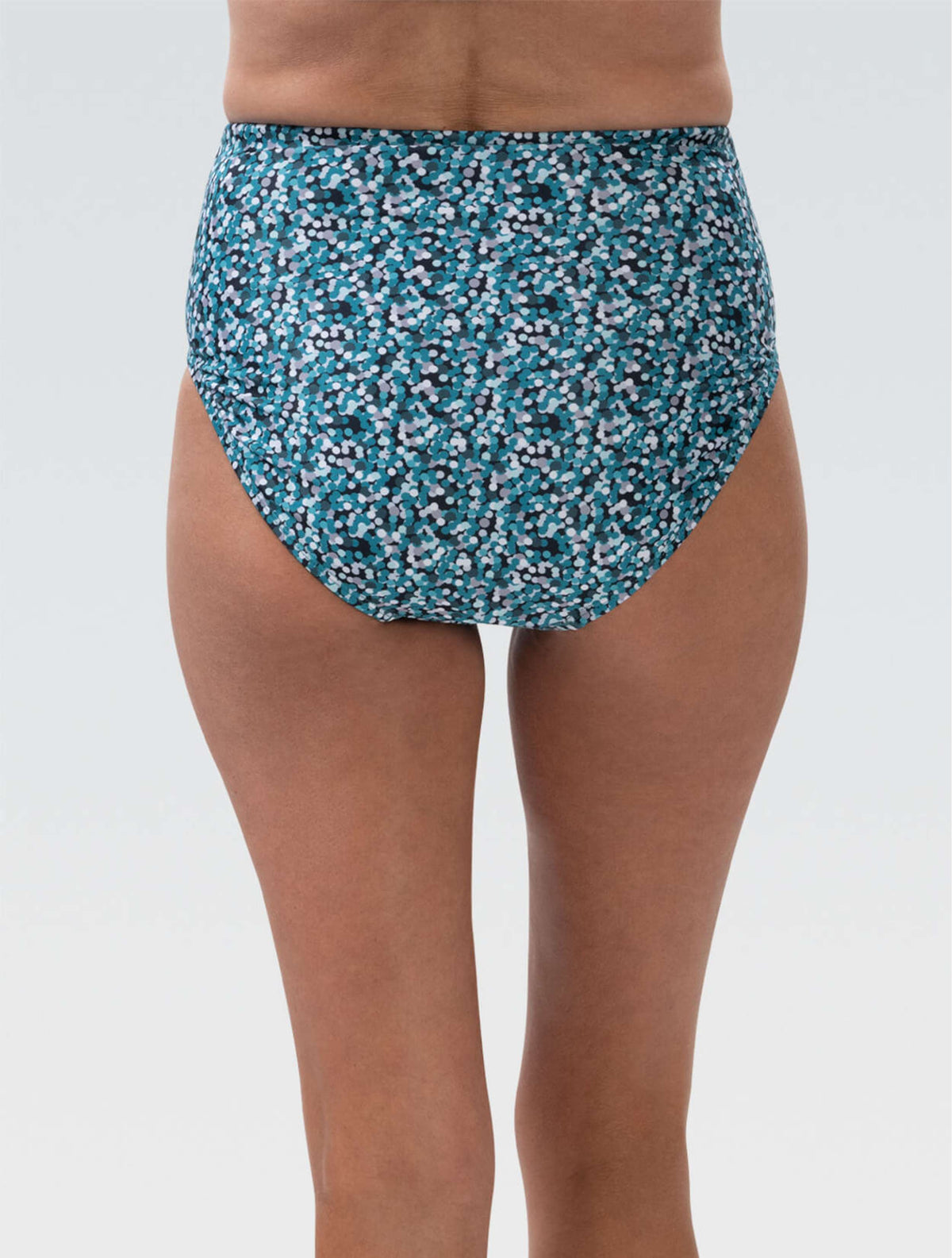 Women's Aquashape Dot Print High-Waisted Contemporary Brief - Dot Print High-Waisted back-model