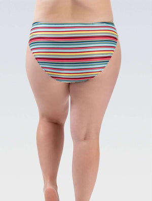 Women's Aquashape Sunset Contemporary Front Loop Brief Bottom - Sunset back