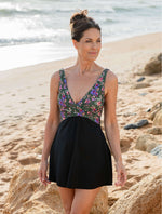 Women's Aquashape Wrap Front Swim Dress: Flourish - Wrap Front alt