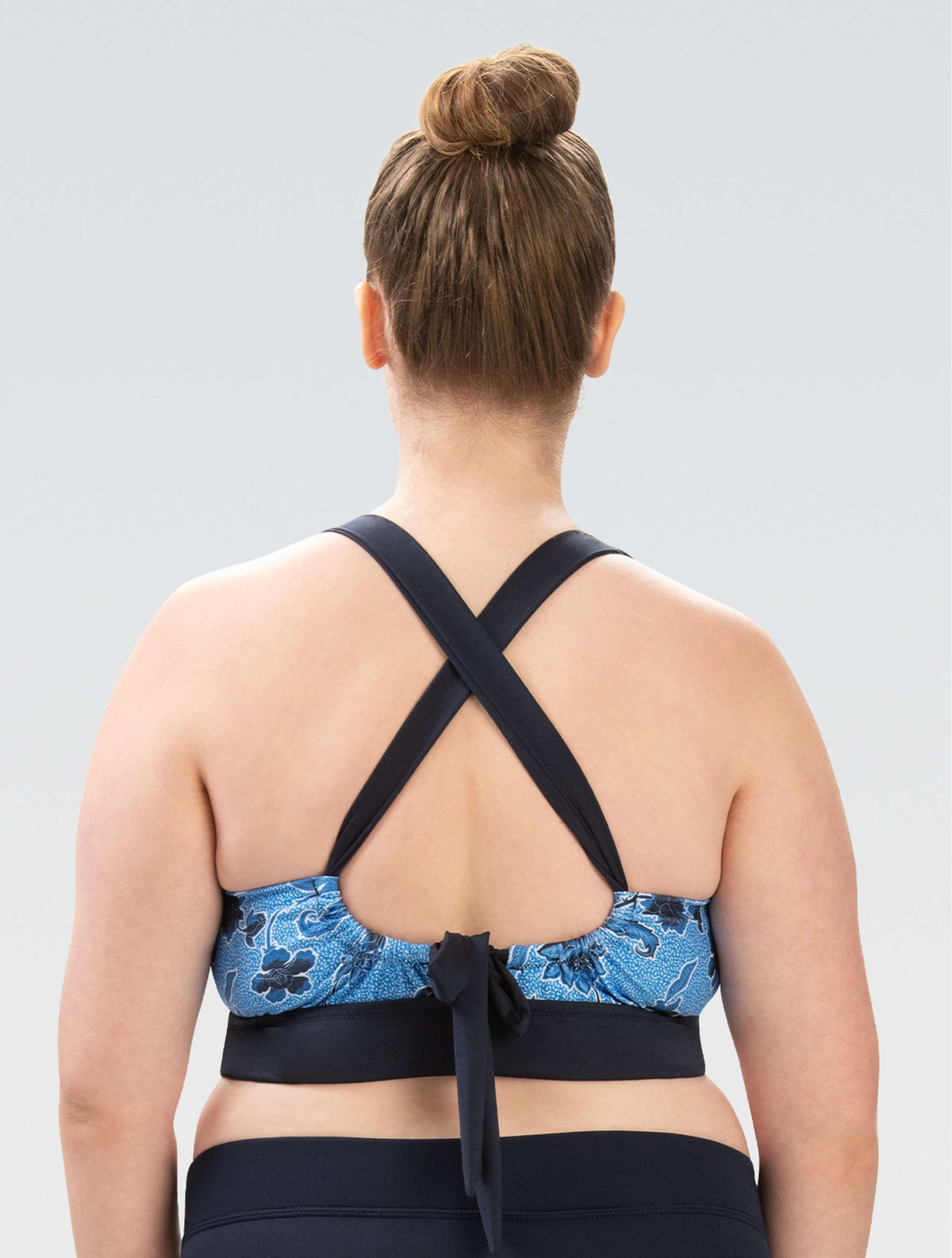 Women's Aqushape Amour Capri Printed V-Neck Bikini Top - Aqushape Amour back