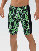 XtraSleek Men's Breaker Green Spliced Jammer - Breaker Green front