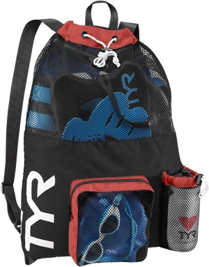 ::045 Charcoal/Red