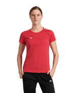 Arena Women's Team T-Shirt - Red / White / Red