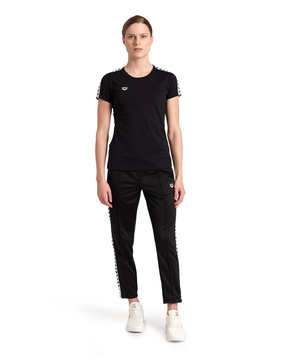 Arena Women's Team T-Shirt - Black / White / Black
