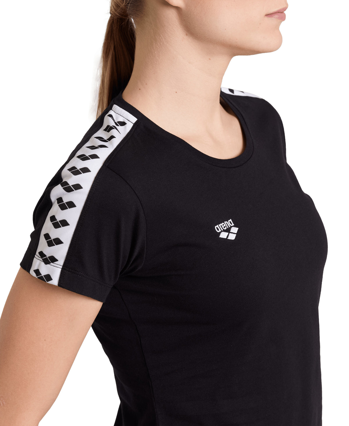 Arena Women's Team T-Shirt - Black / White / Black