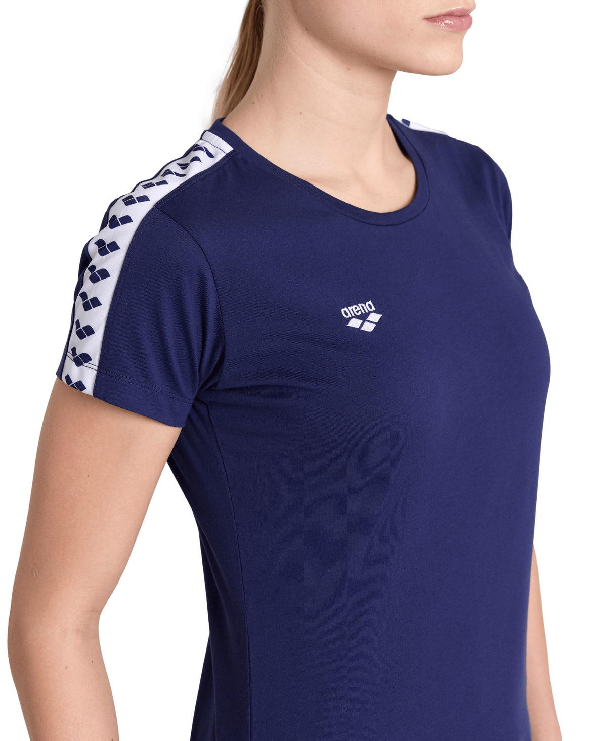 Arena Women's Team T-Shirt - Navy / White / Navy