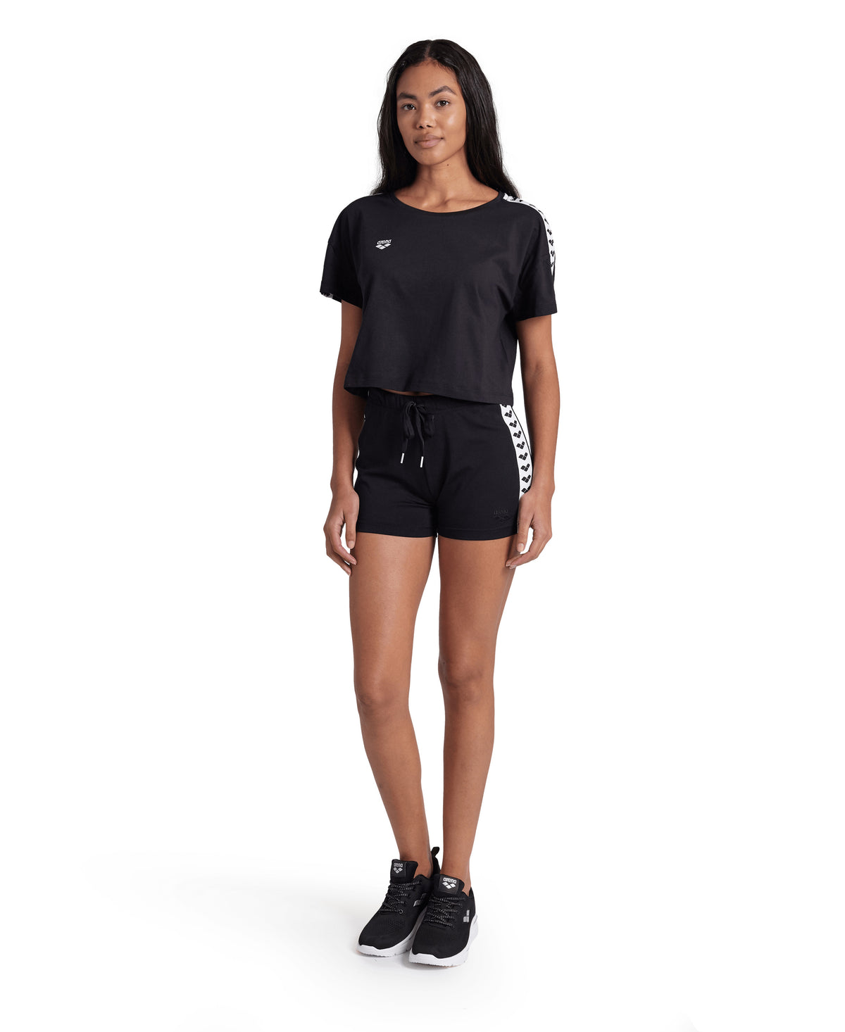 Arena Women's Lorella Team Shorts - Black / White / Black