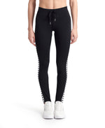 Arena Women's Caroline Team Stirrup Tights - Black / White / Black