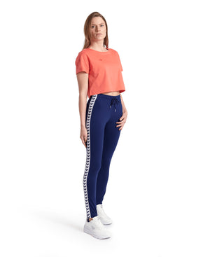Arena Women's Caroline Team Stirrup Tights - Navy / White / Navy