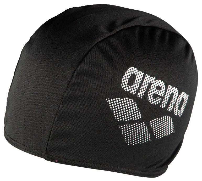 Arena Kids' Junior Polyester II Swim Cap - Black