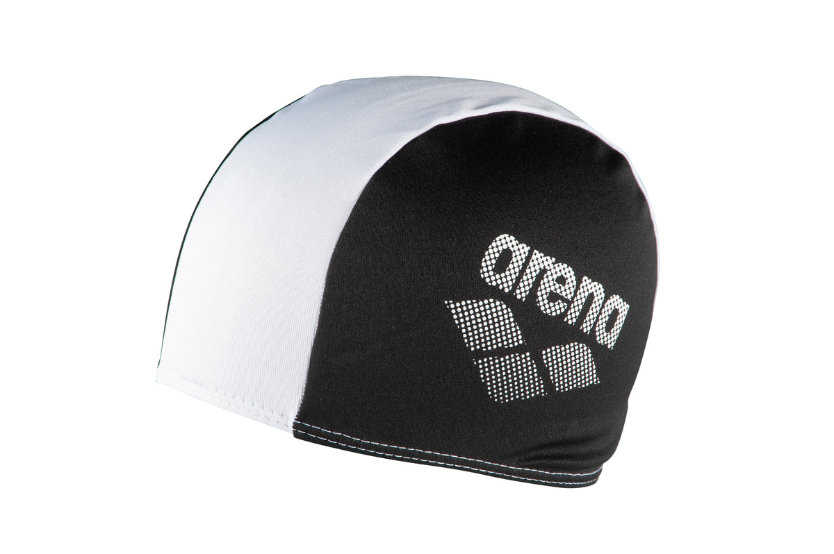 Arena Kids' Junior Polyester II Swim Cap - Black White