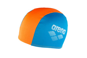 Arena Kids' Junior Polyester II Swim Cap - Blue Orange