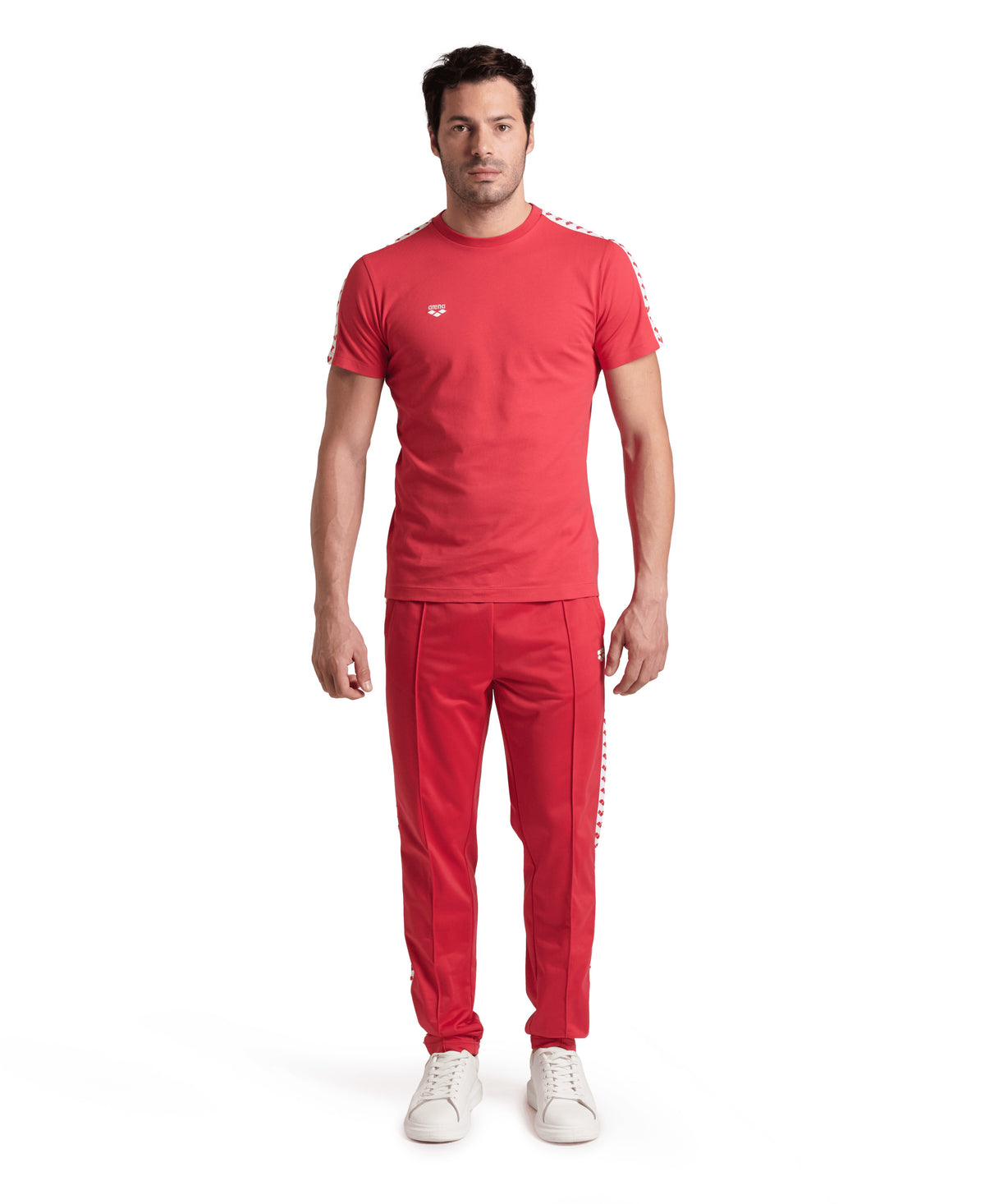 Arena Men's Team Relax Pants - Red / White / Red