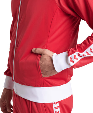 Arena Men's Team Relax Jacket - Red / White / Red