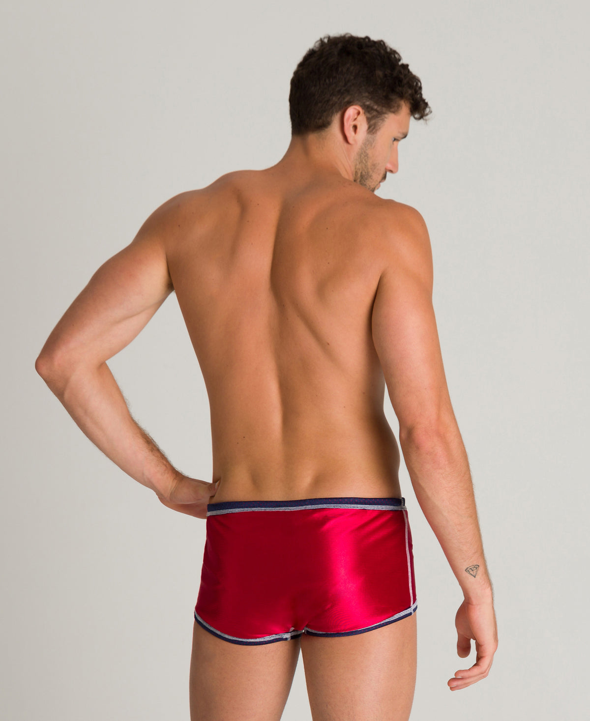 Arena Men's Reversible Drag Suit Short - NAVY-RED