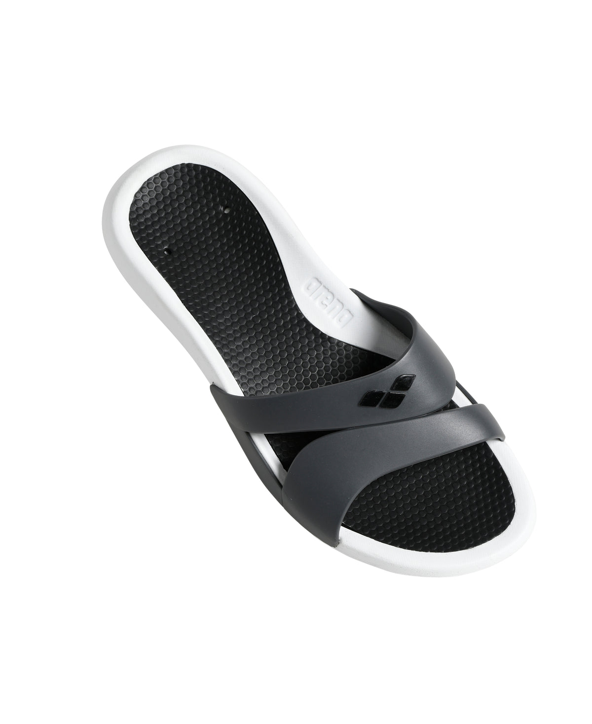 Arena Women's Nina Slides - WHITE-DARK_GREY-BLACK