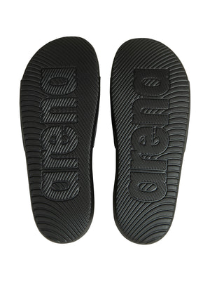 Arena Unisex Marco Massage Slides - BLACK-BLACK-BLACK