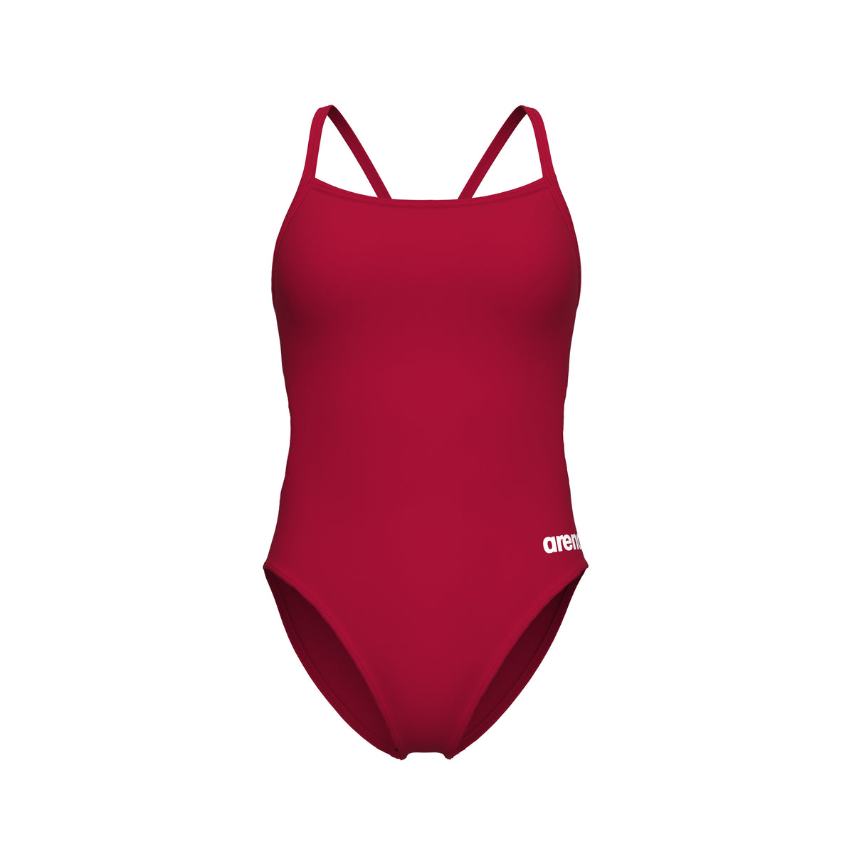 Arena Performance Women's Solid Team Challenge Swimsuit - RED-WHITE