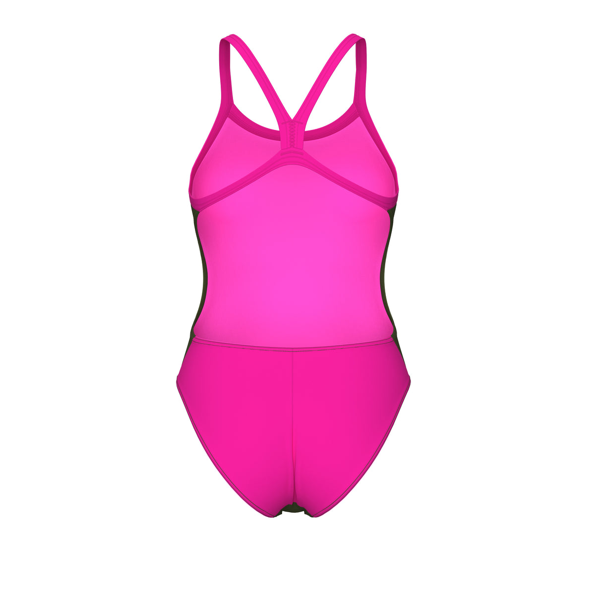 Arena Performance Women's Solid Team Challenge Swimsuit - DARK HAZEL GREEN-FRESIA ROSE