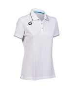 Arena Team Women's Solid Cotton Polo t-shirt - White