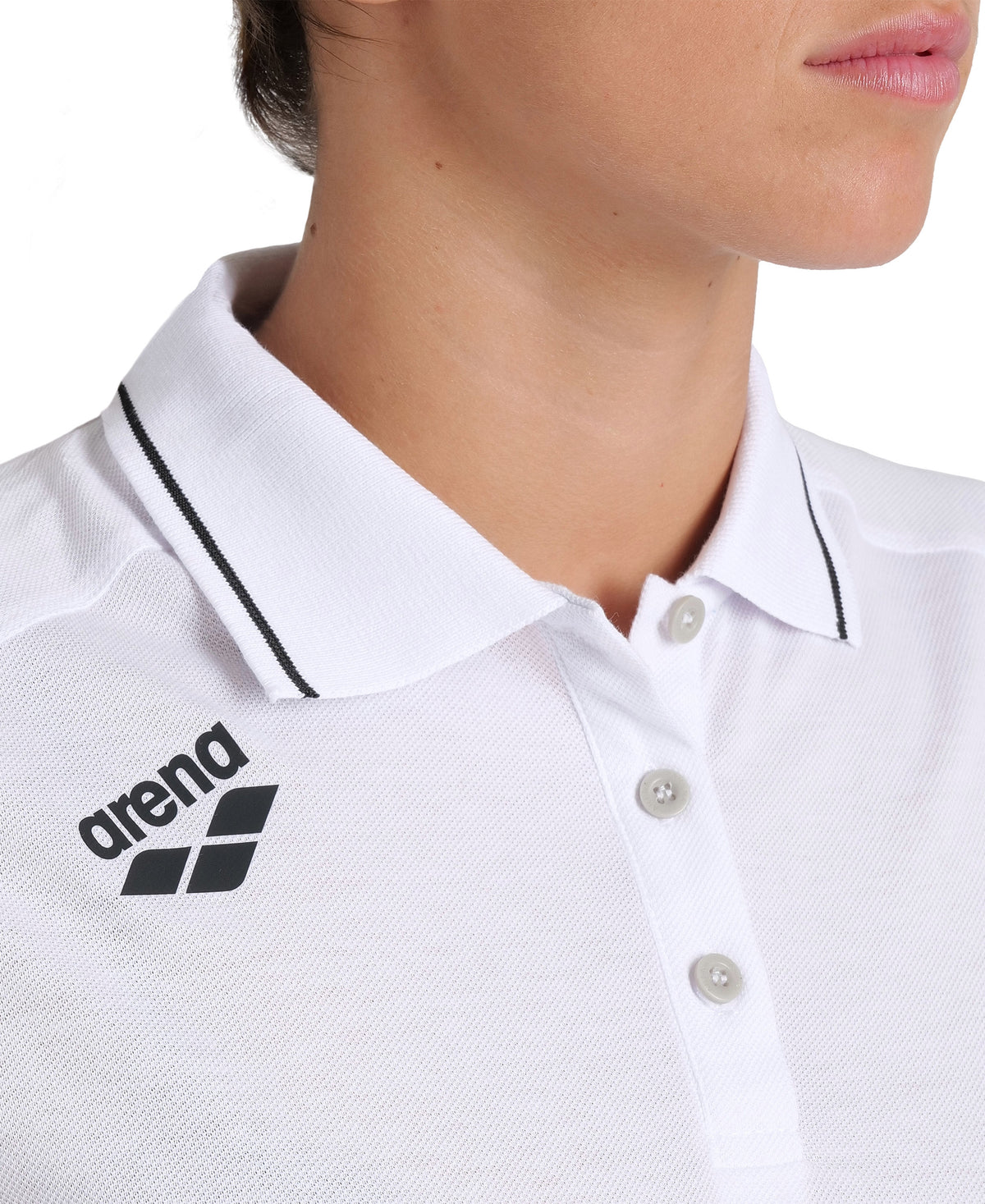 Arena Team Women's Solid Cotton Polo t-shirt - color 100