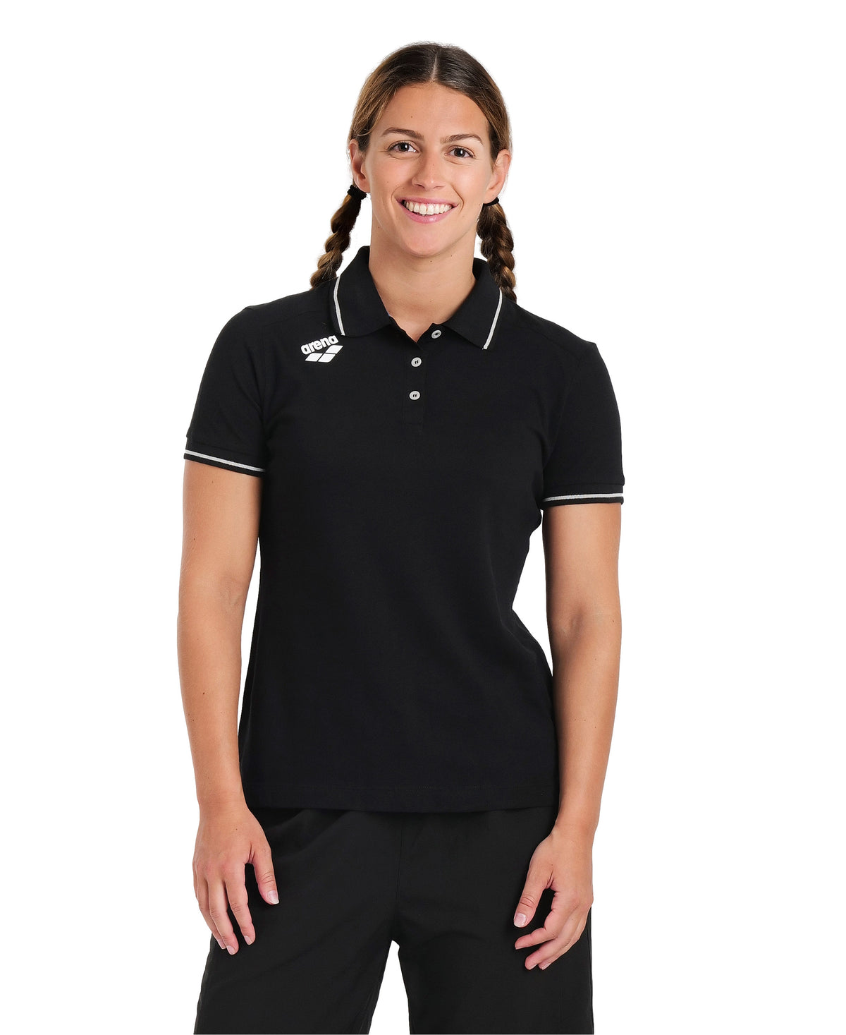 Arena Team Women's Solid Cotton Polo t-shirt - color 500