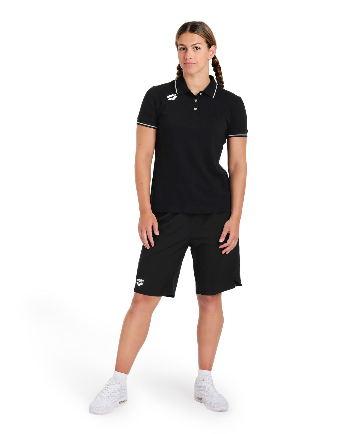 Arena Team Women's Solid Cotton Polo t-shirt - color 500